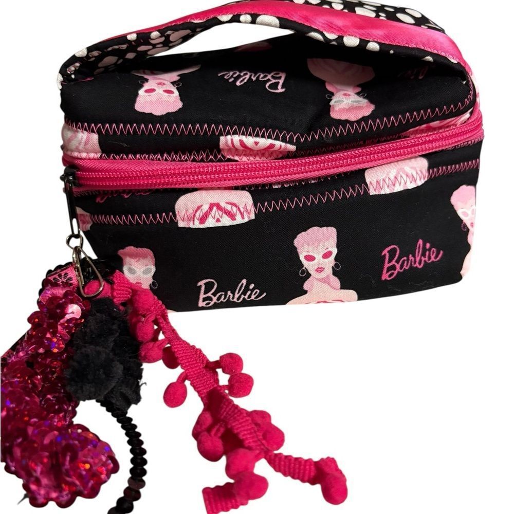 Barbie Pink and Black Makeup Bag